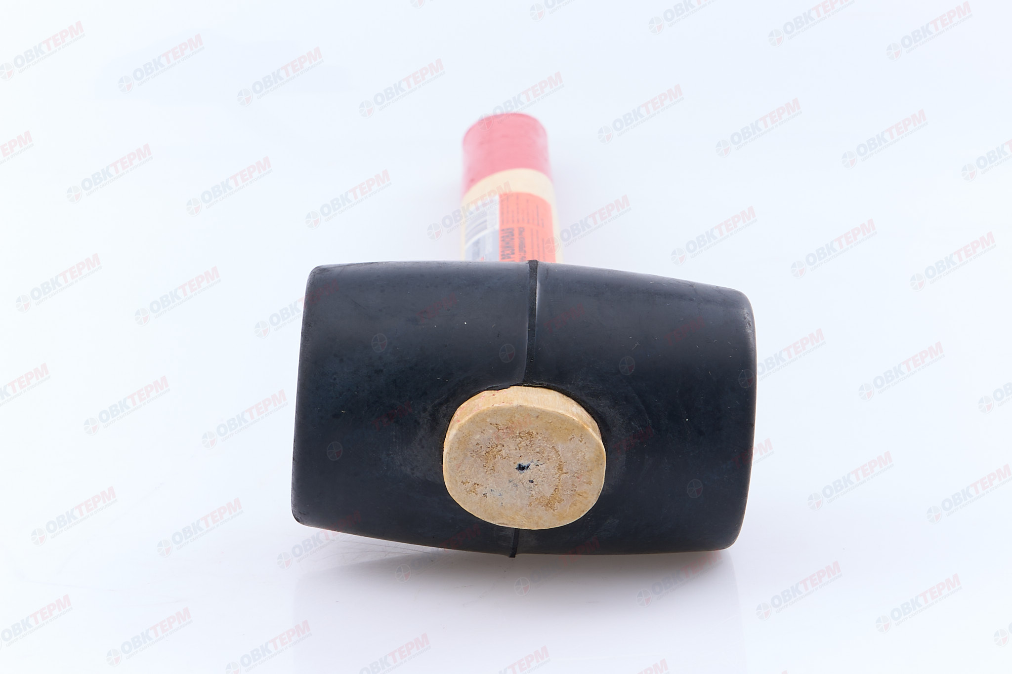 Киянка Мастер с деревянной ручкой, черная резиновая 225 гр SANTOOL - Изображение №5