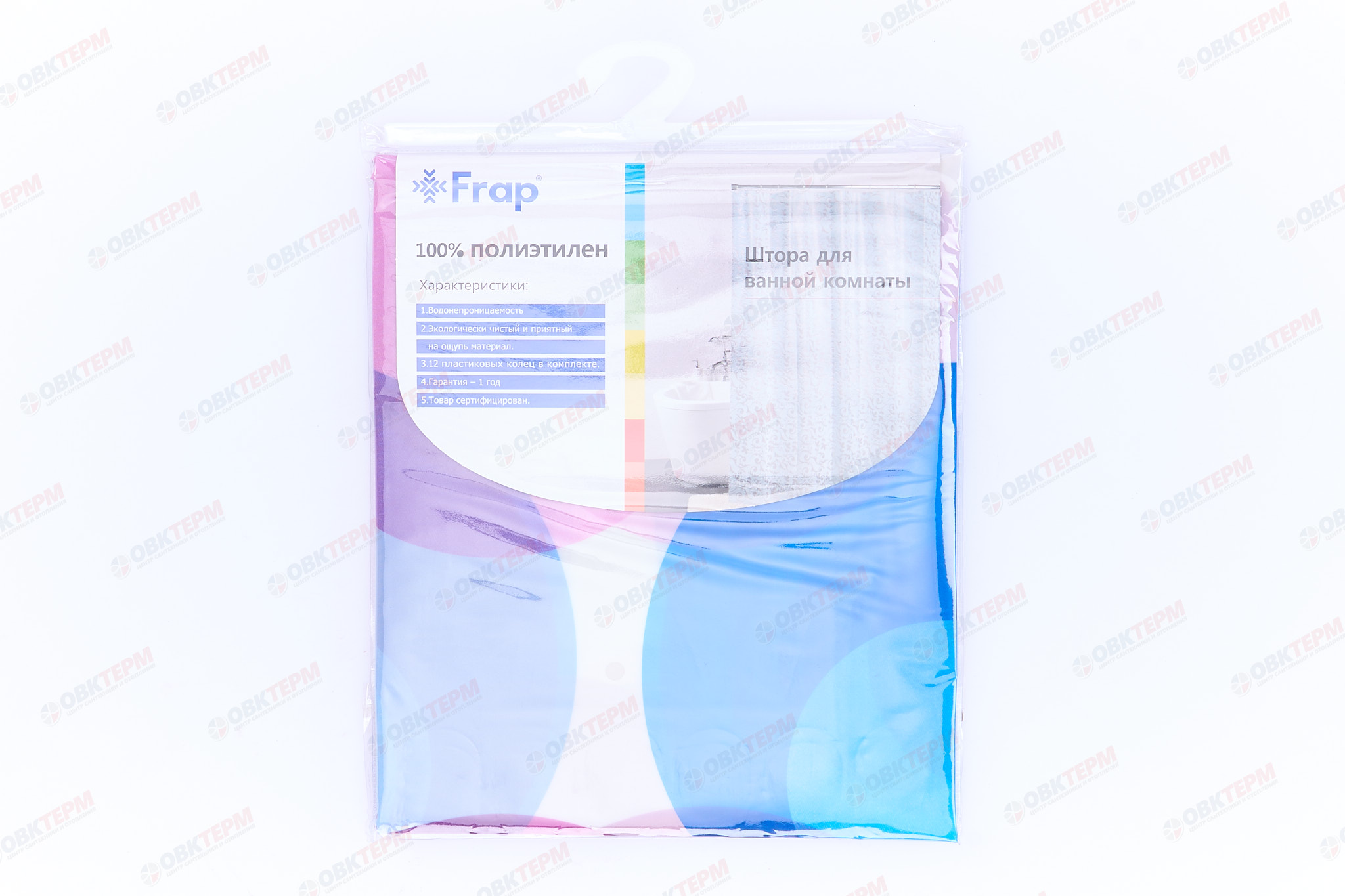 Шторка  F8802   (Peva/полиэтилен)          180х180     FRAP - миниатюра №8