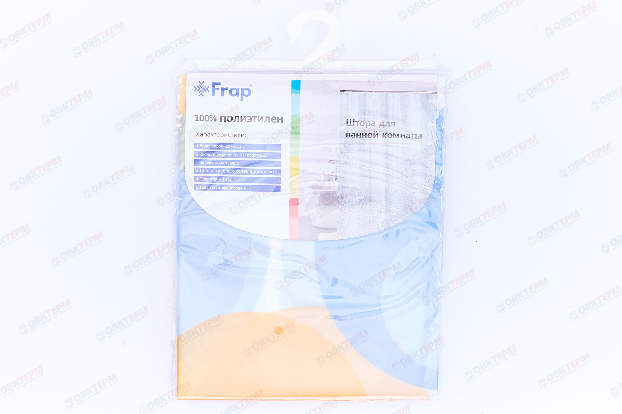 Шторка  F8804   (Peva/полиэтилен)          180х180     FRAP - миниатюра №6