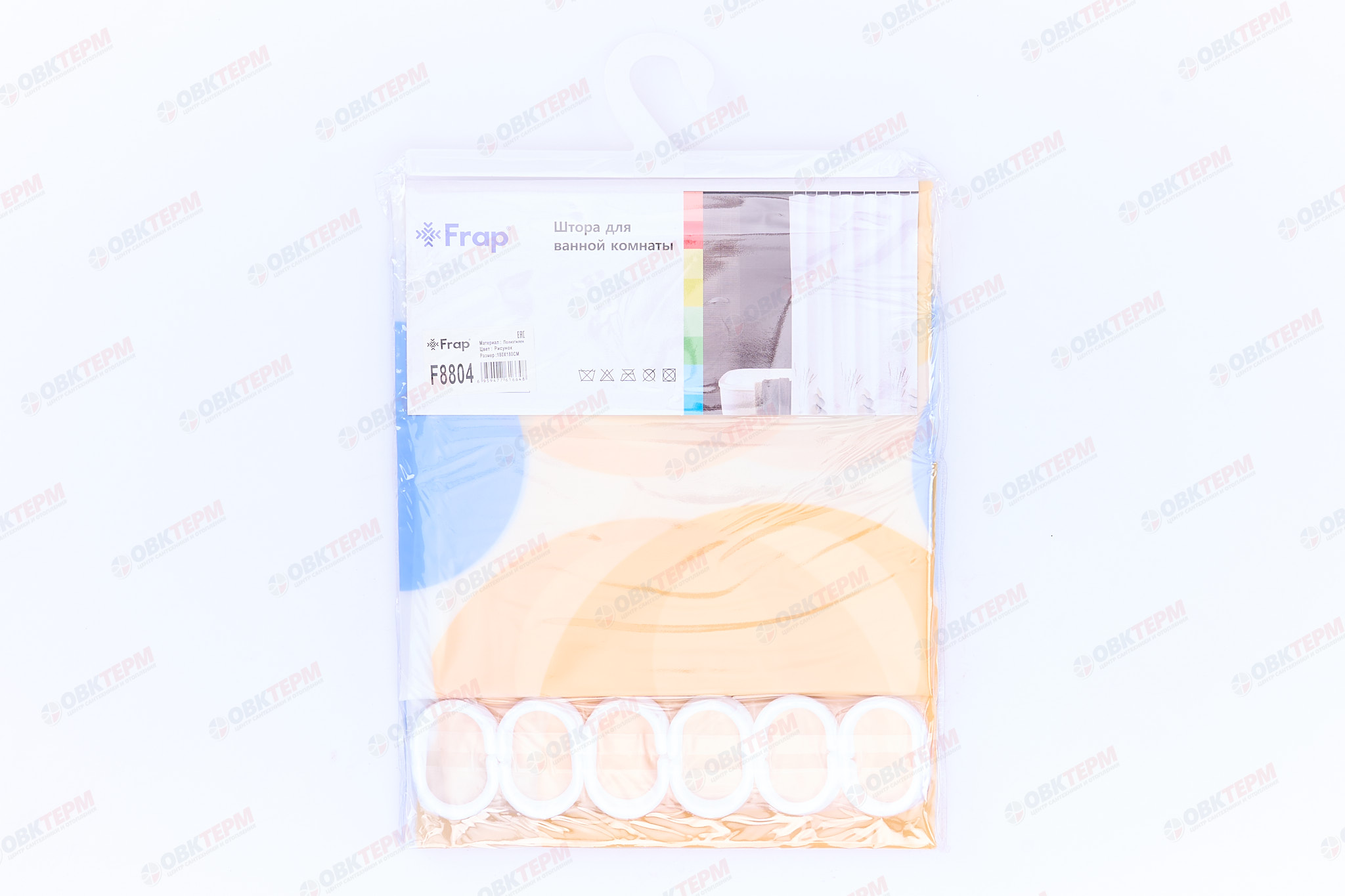 Шторка  F8804   (Peva/полиэтилен)          180х180     FRAP - миниатюра №7