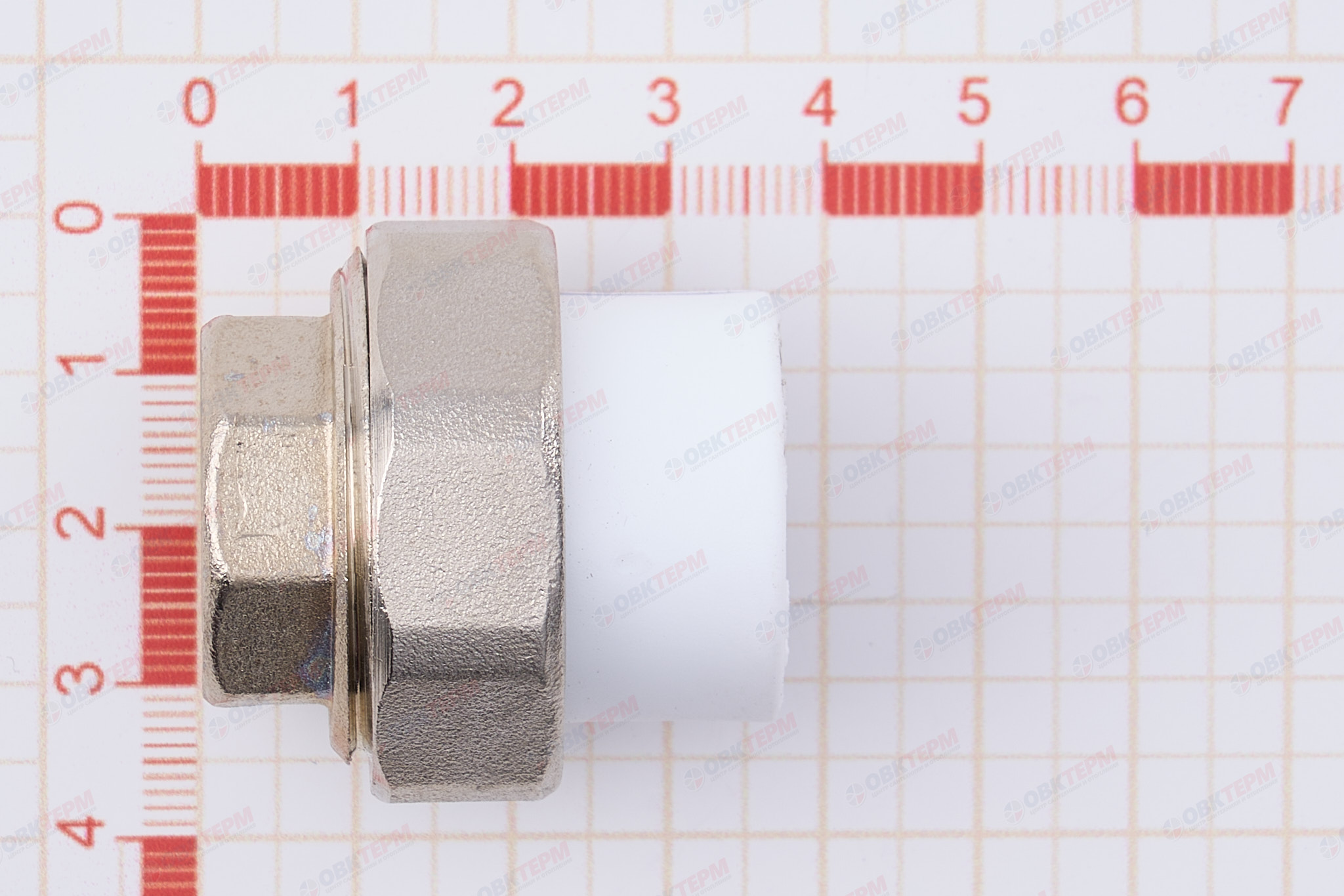 Разборное соединение   20 *  1/2"  В    БЕЛОЕ PP-R    (RTP)    (200/20) - миниатюра №6