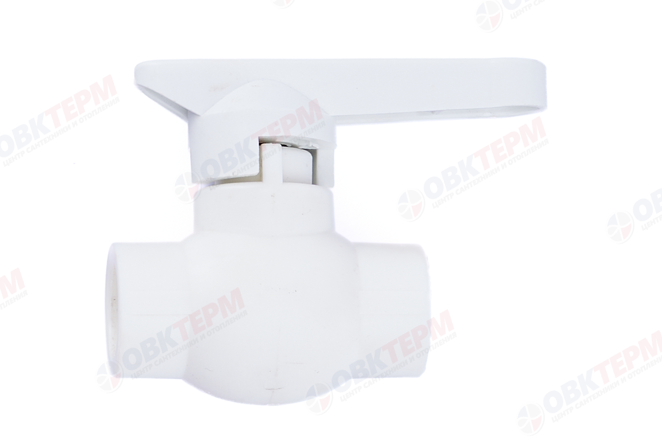 Кран шаровый пластиковый  20  (латунный  шар)   (белый)   (60)  (KALDE) - Изображение №2