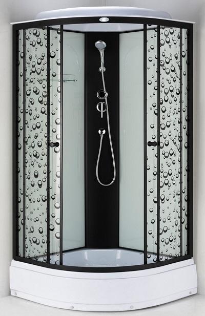 Прозрачные с рисунком черные капли