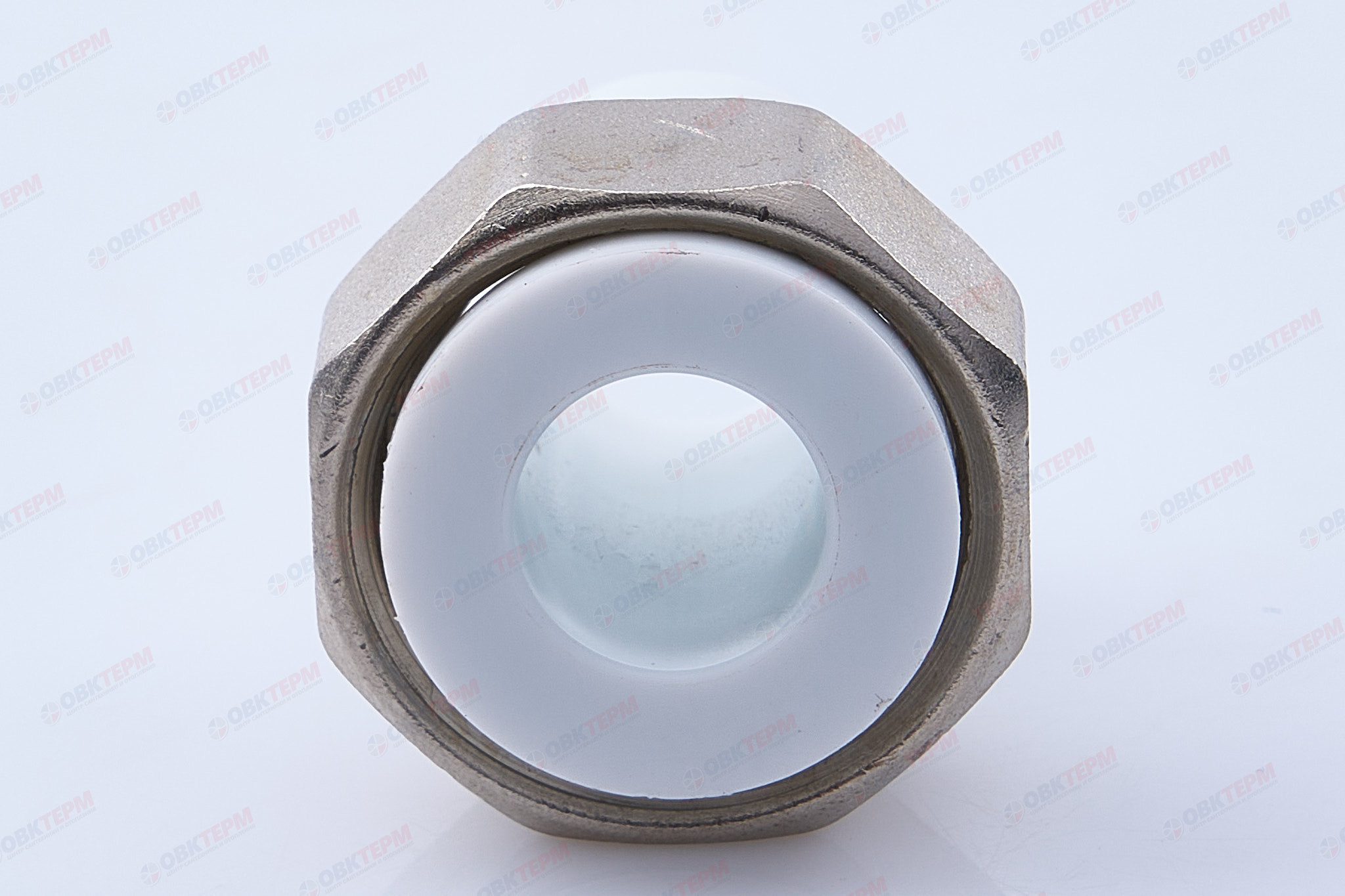 Штуцер с накидной гайкой   20*  3/4"     (VALFEX)  белый  (300/50) - миниатюра №3