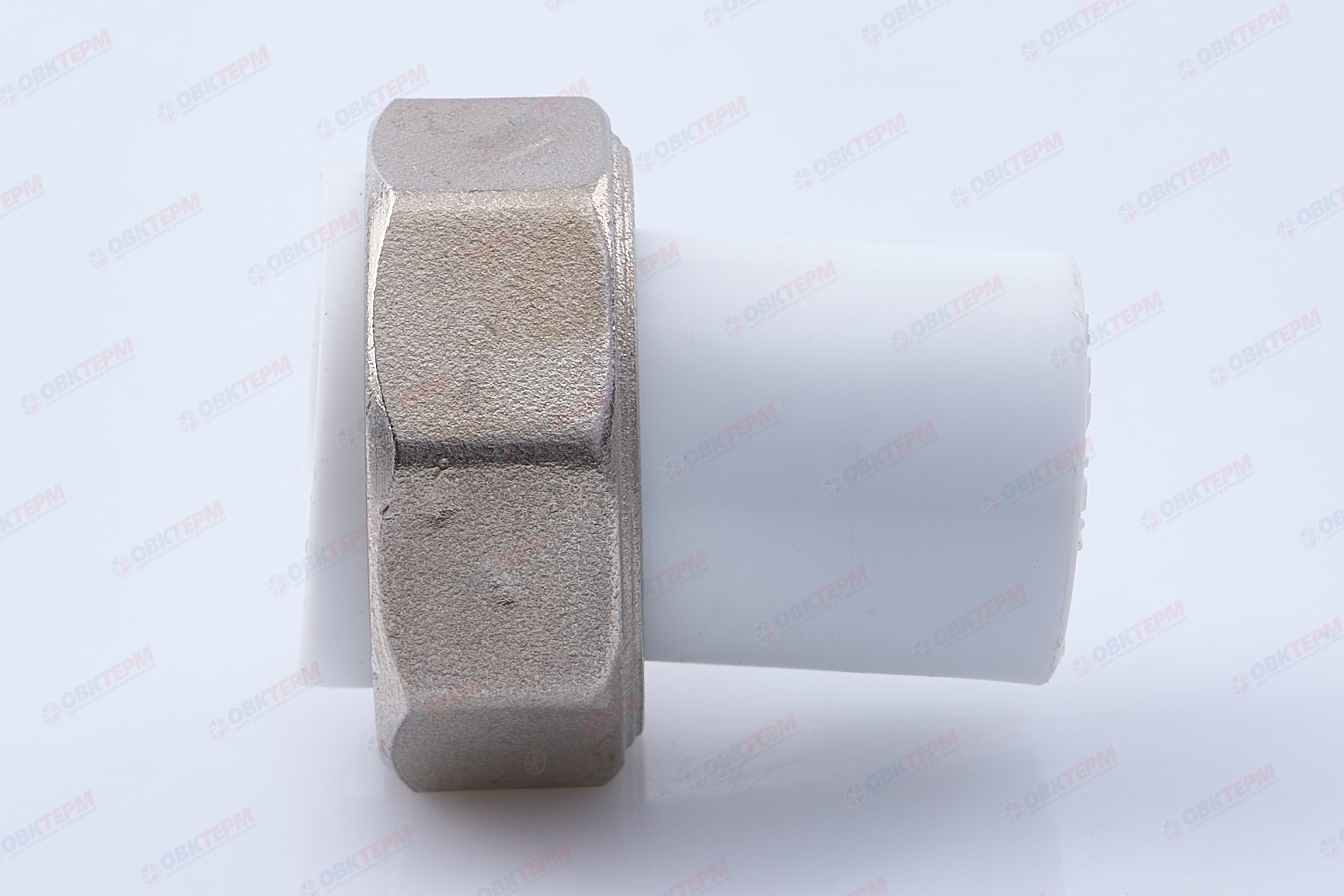 Штуцер с накидной гайкой   20*  3/4"     (VALFEX)  белый  (300/50) - миниатюра №4