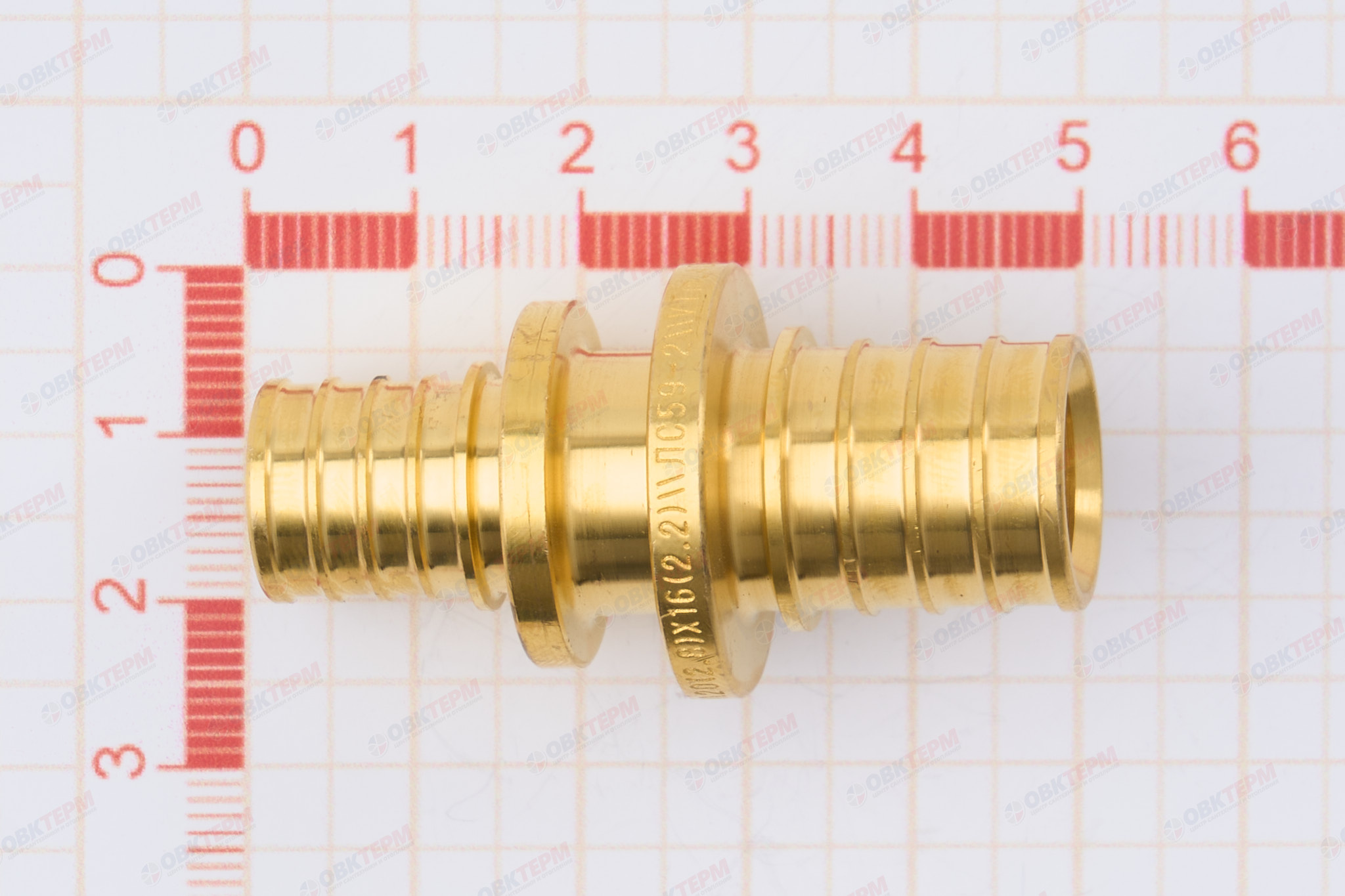 Соединитель надвижной 20(2,8) х 16(2,2)      VALTEC  (200/5) - миниатюра №6