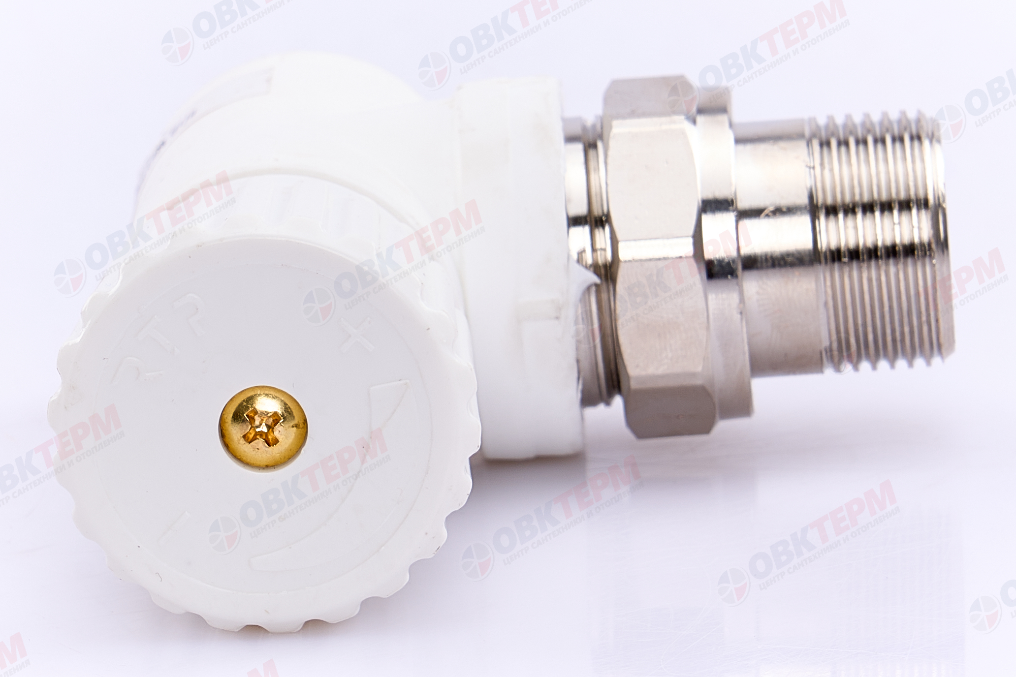 Вентиль для радиатора   25х3/4"  угловой  БЕЛЫЙ PP-R   (RTP)   (40/10) - Изображение №5