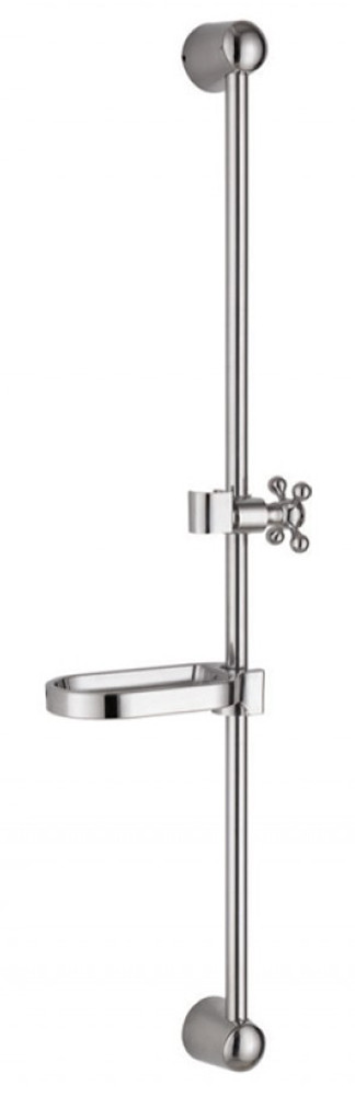 Душевая штанга MIXXUS S325 с мыльницей (без шланга и лейки) (20 шт/ящ) - Изображение №1