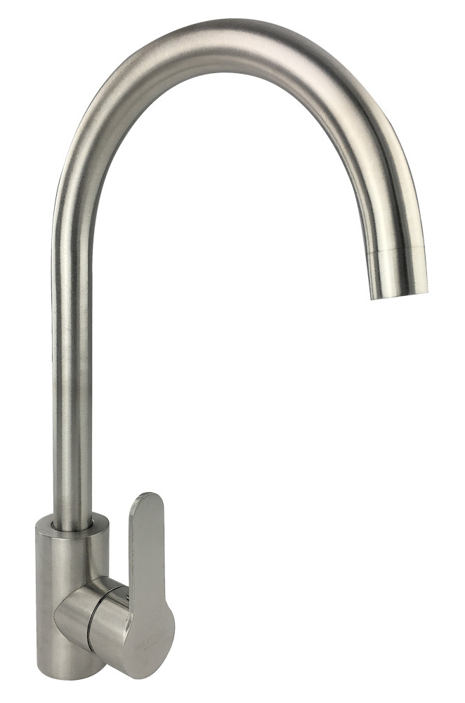 Смеситель д/кухни нерж/сталь ZERIX DAX-011 10 шт/ящ - изображение №1