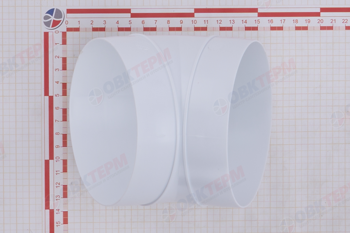 Колено круглое 45°, d125 мм (24шт/уп) Эвент - миниатюра №7