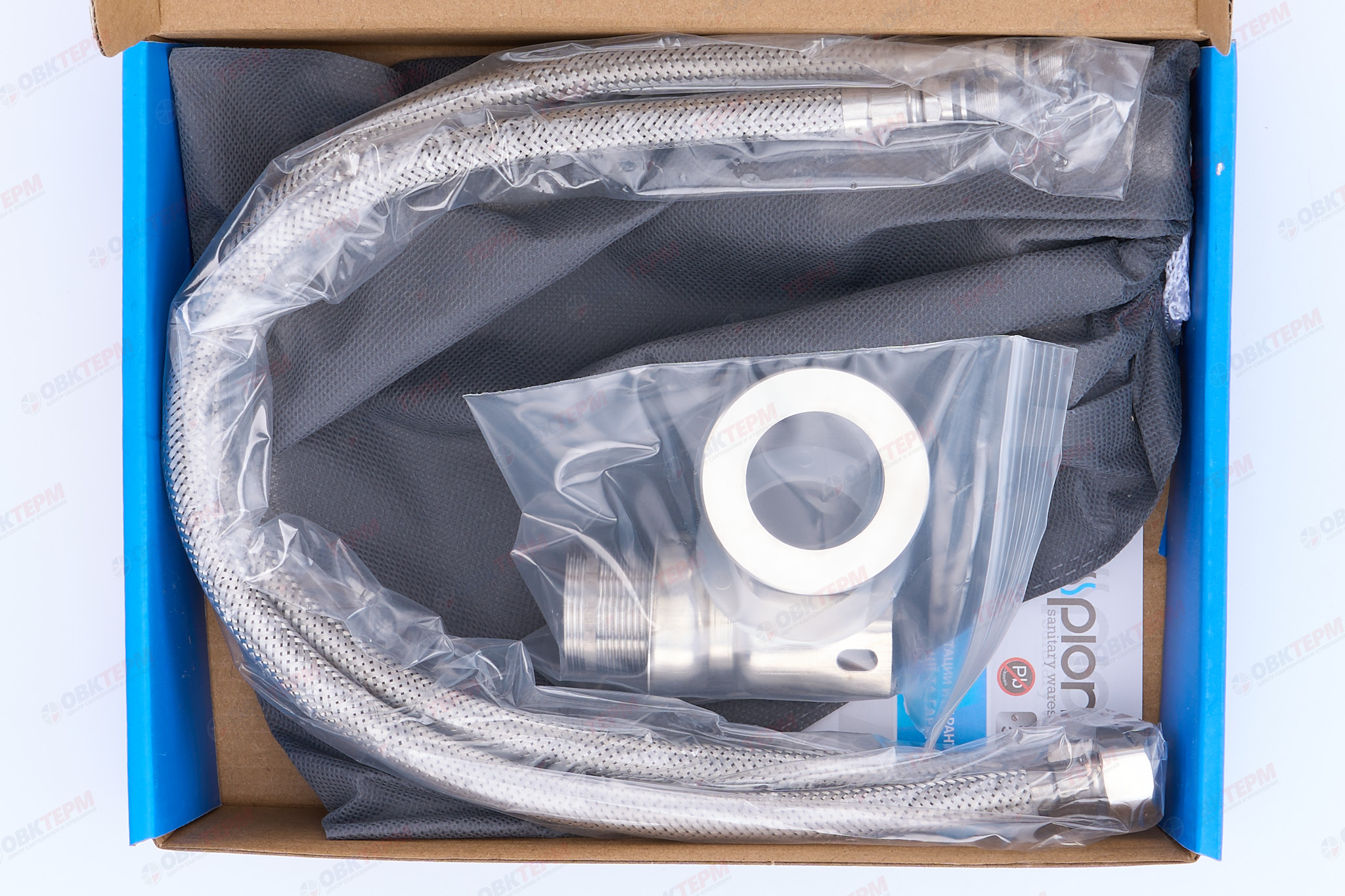 Смеситель д/умывальника нерж/сталь CHAMPION SUS-001-(C)  (10 шт/ящ) - миниатюра №7