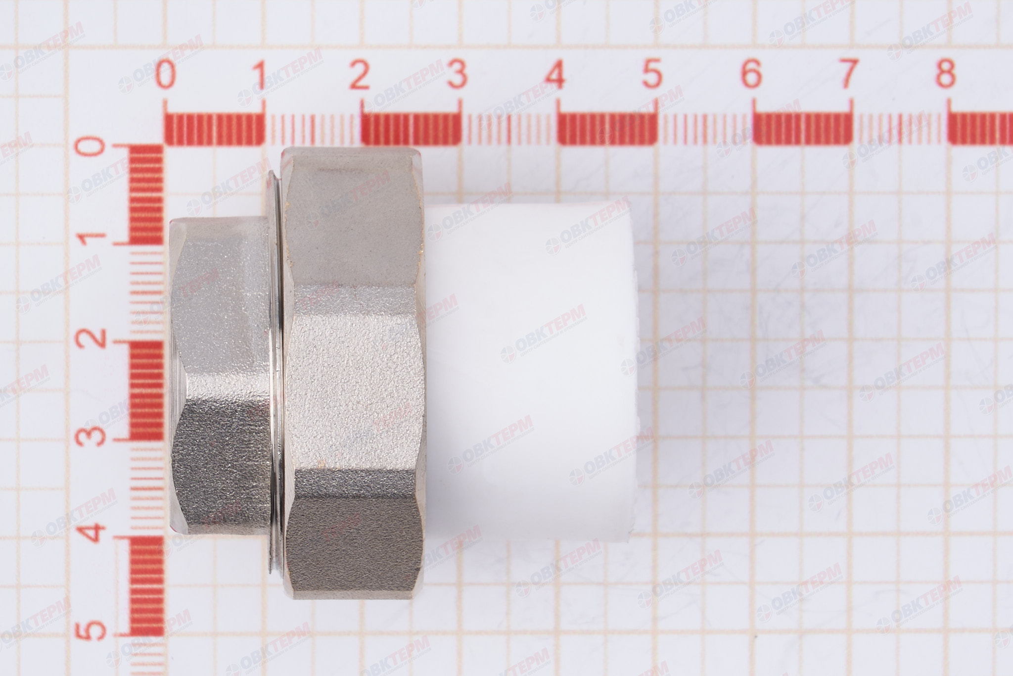 Разборное соединение  25 * 3/4" в    (белый)   TIM - миниатюра №6