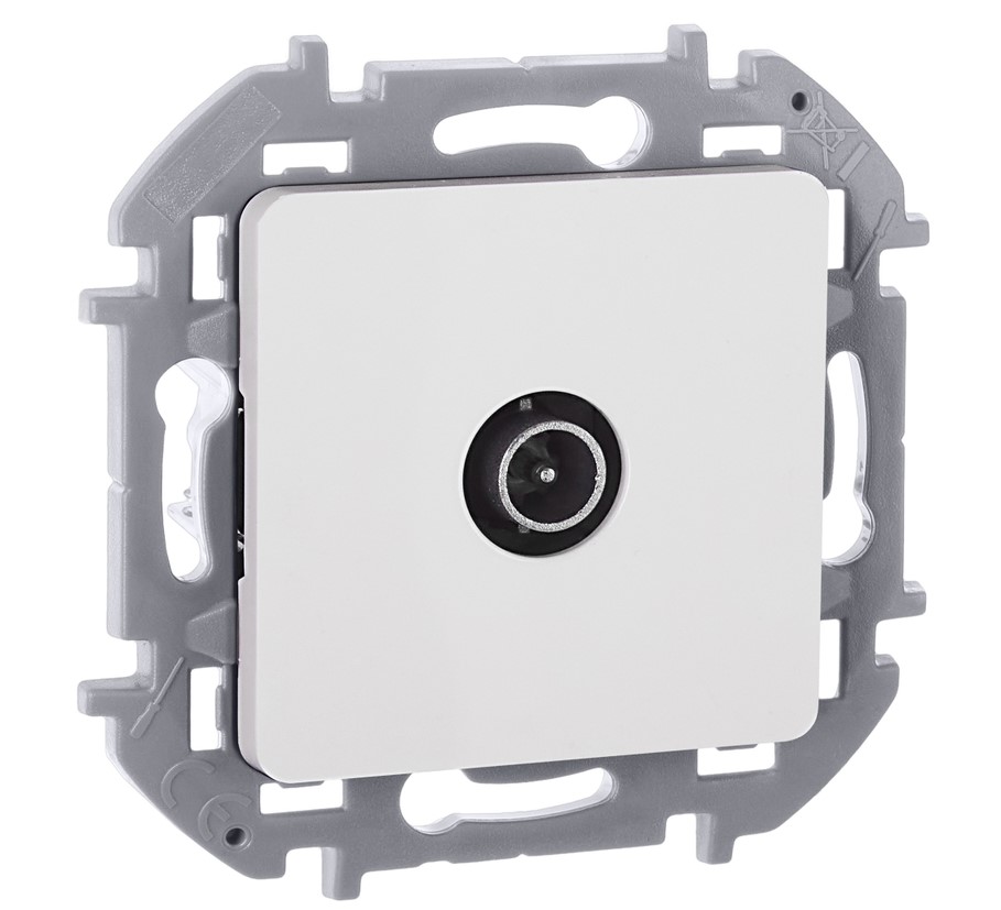 Розетка телевизионная оконечная TV 10дБ 5-862мГц механизм Белый IEK Inspiria (Legrand) - Изображение №1