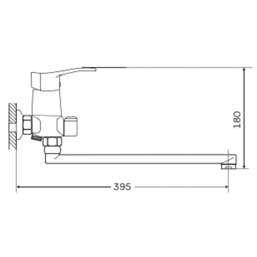 Смеситель д/ванны ZERIX LUN7 279 (10 шт/ящ) - Изображение №2