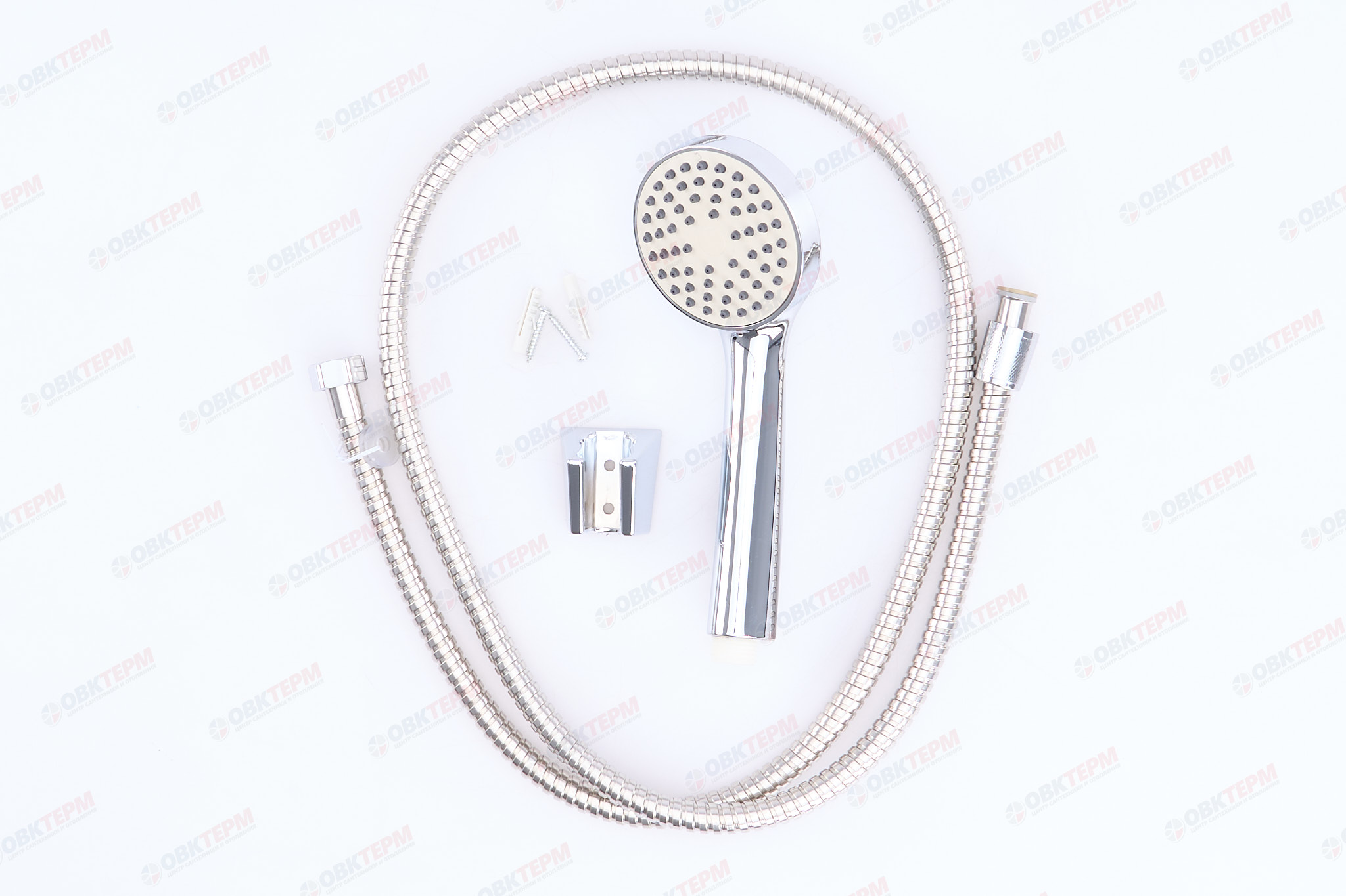 Душевой набор ZERIX SHOWER SET-01 (шланг, лейка, кронштейн)  (40 шт/ящ) - Изображение №1