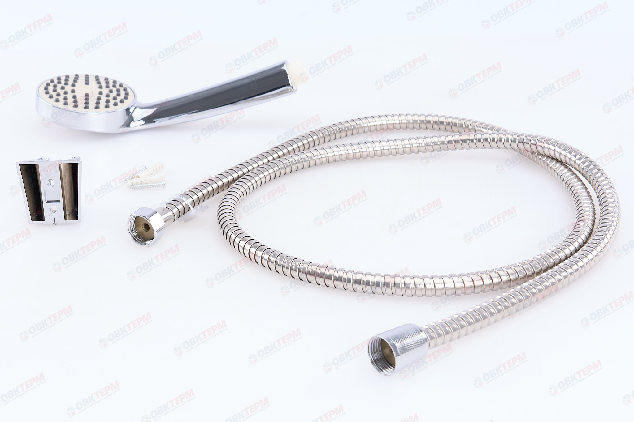 Душевой набор ZERIX SHOWER SET-01 (шланг, лейка, кронштейн)  (40 шт/ящ) - Изображение №4