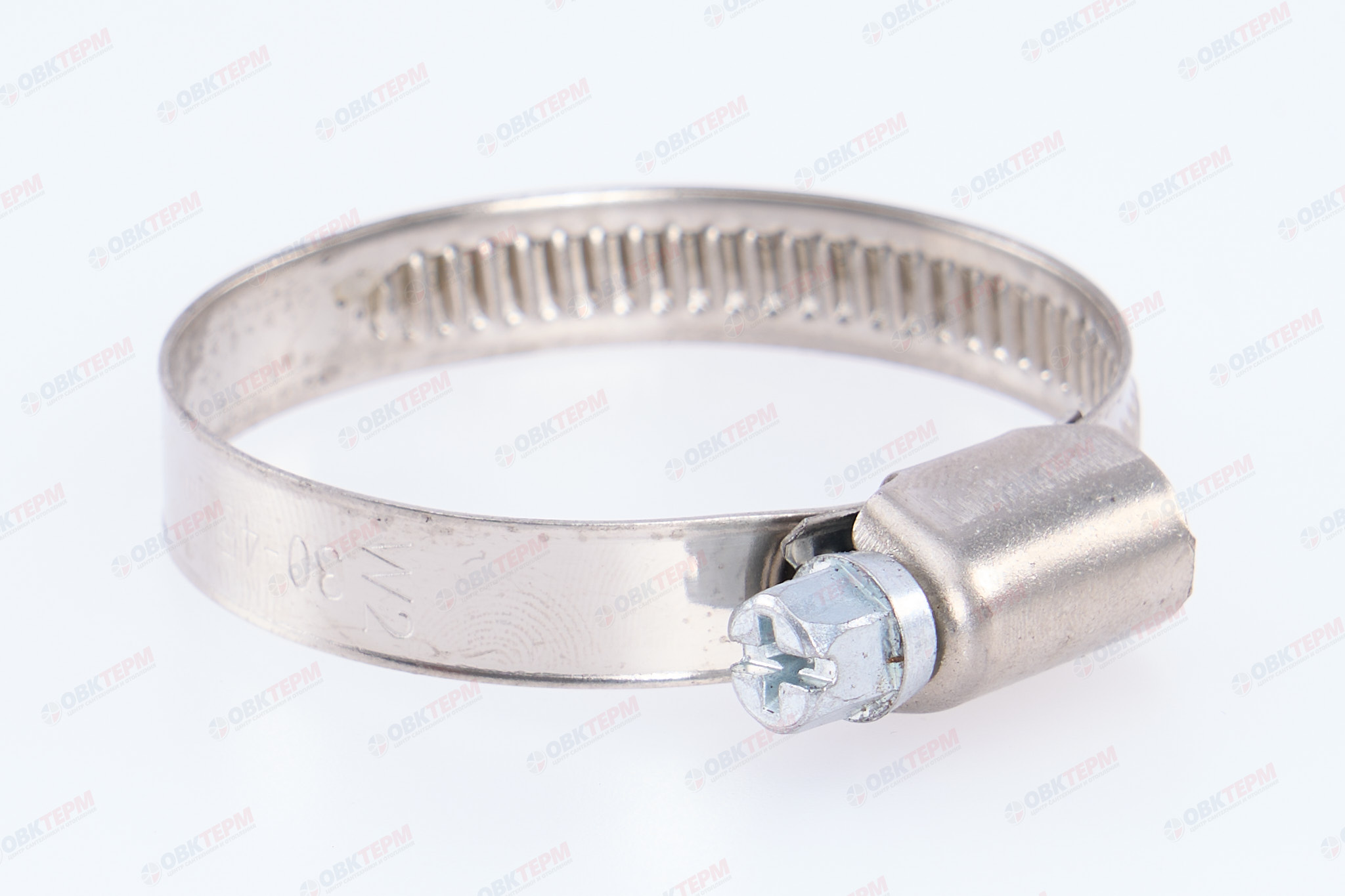 Хомут   30-45  1 1/2" (под отвёртку)     (100 шт) - Изображение №1