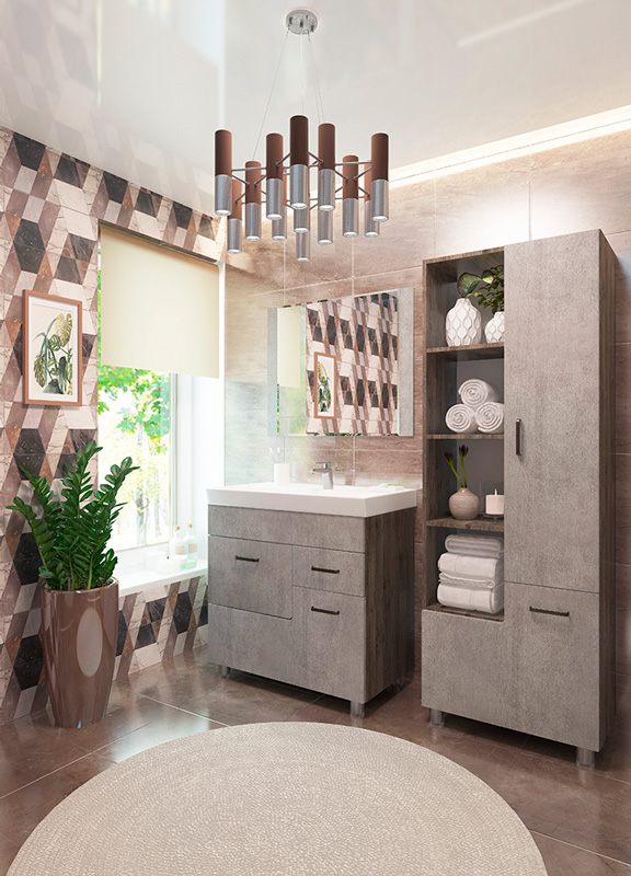 Зеркало EvaGold  80 №4 "Catherine"  белый камень - миниатюра №2