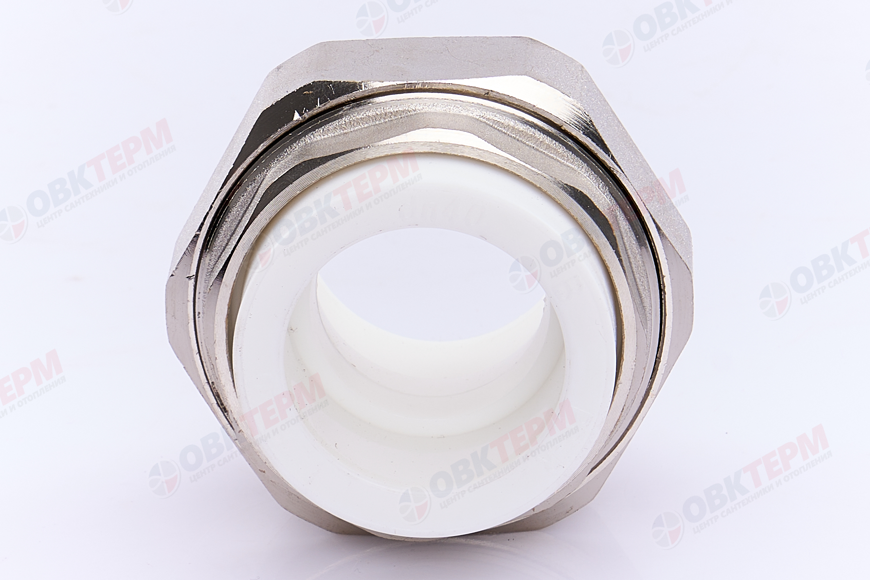 Разборное соединение 40  труба-труба ВВ   БЕЛОЕ PP-R   (RTP)   (30/5) - миниатюра №4