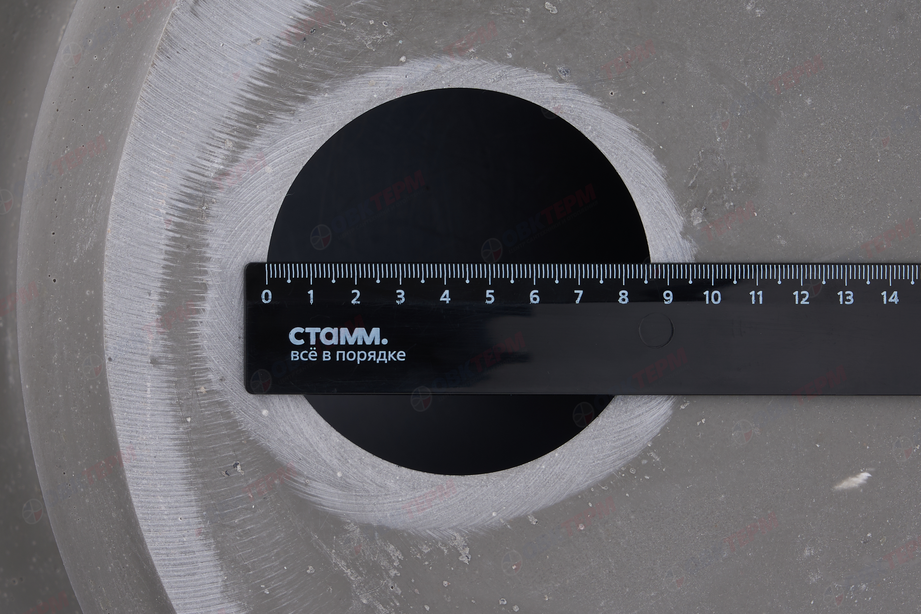 Мойка овальная HORKE / SIMGRAN S-23 ТЕМНО СЕРЫЙ ГЛЯНЕЦ 570*440мм - миниатюра №9