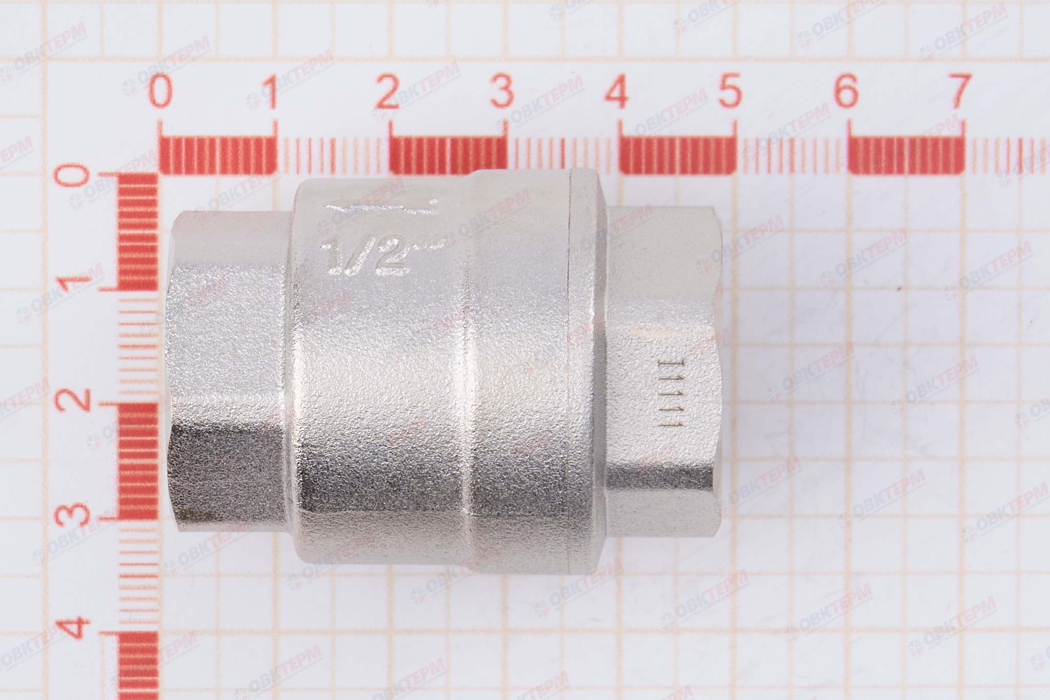 Клапан обратный    ZEISSLER  никелированный     1/2"   (1/70) - миниатюра №7