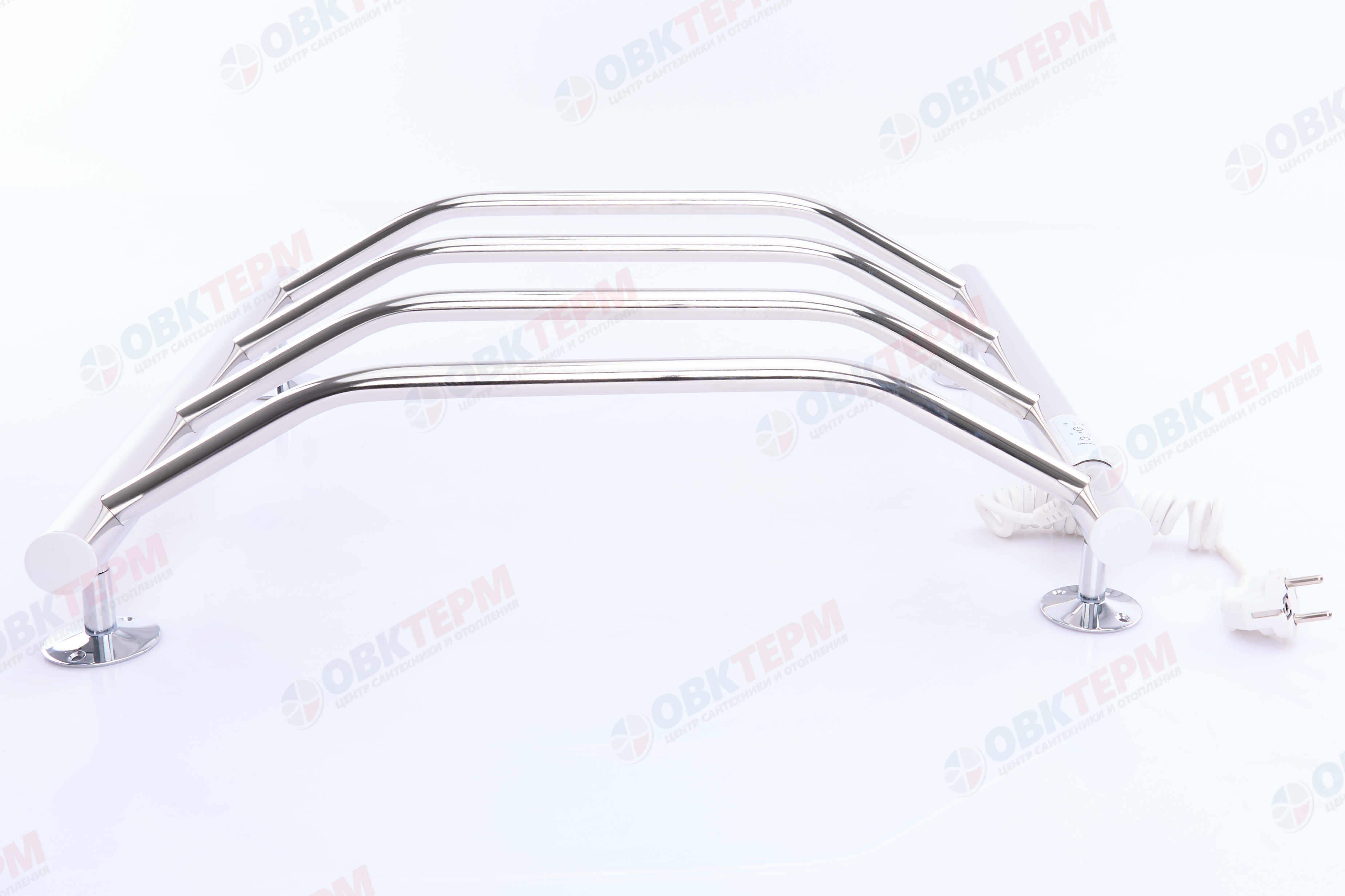 Электрический полотенцесушитель"Лестница "Трион" 50/50 правый (4 полки, сухой, терморегулятор) - Изображение №4