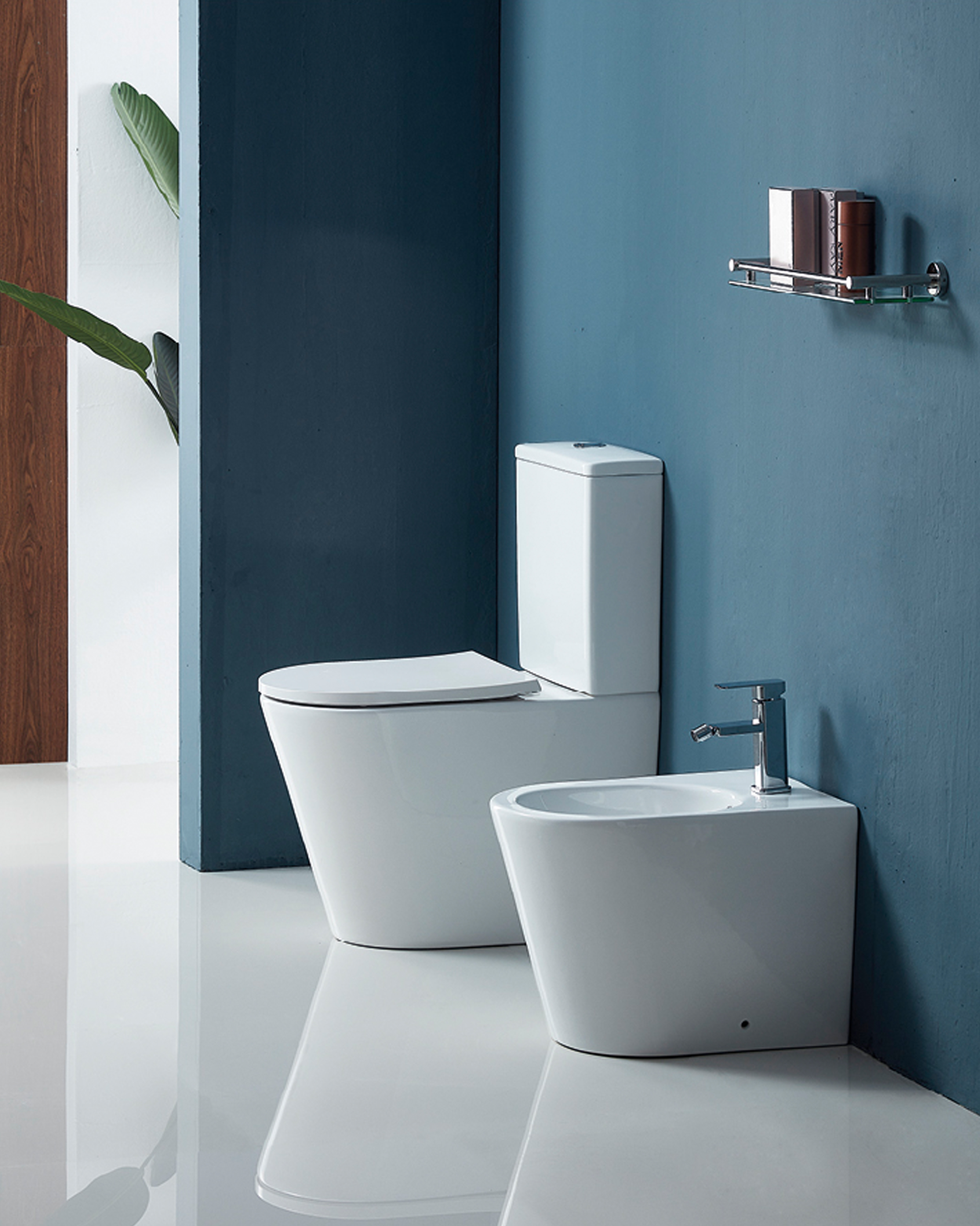 Унитаз-компакт MIXXUS PREMIUM BEVEL-0401-T1 система смыва TORNADO 1.0, компл.в 2 ящ (625x390x845mm) - Изображение №3