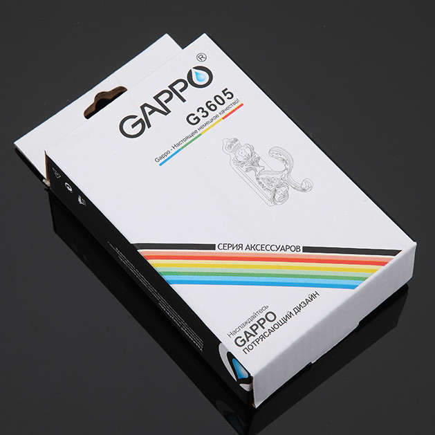 Крючок двойной бронза     G3605  GAPPO - Изображение №2