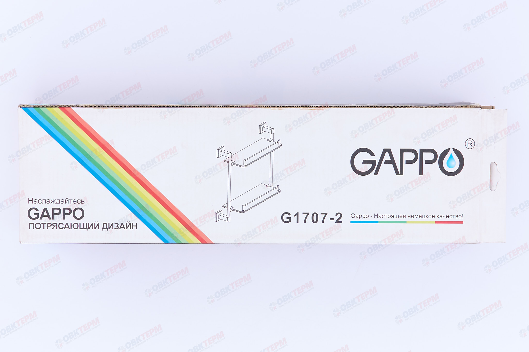 Полка стеклянная  2-ярусная         G1707-2  GAPPO - миниатюра №8