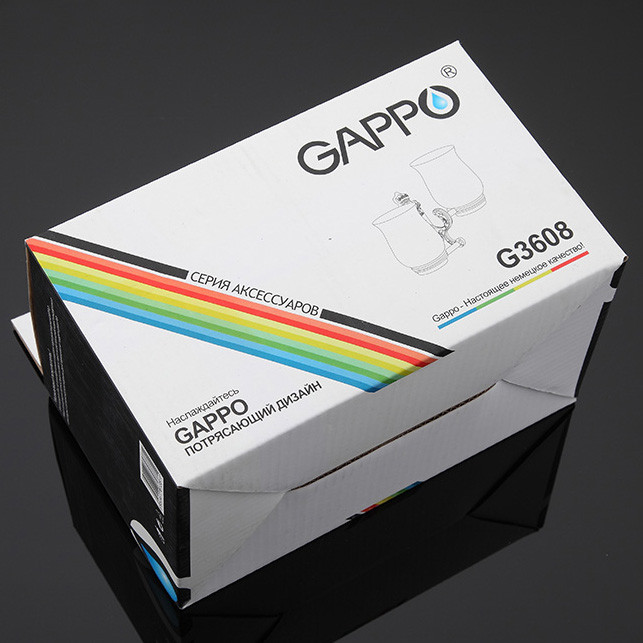 Стакан-2 керамика с держателем    G3608  GAPPO - Изображение №2