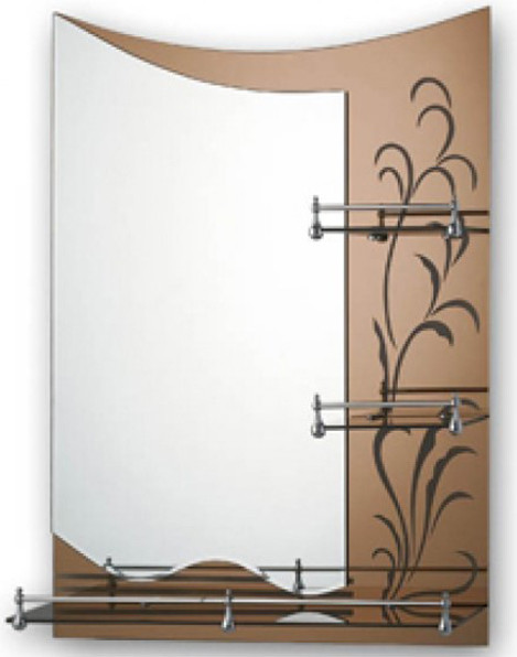 Зеркало коричнев рисунок    80*60   F687                  FRAP - Изображение №1