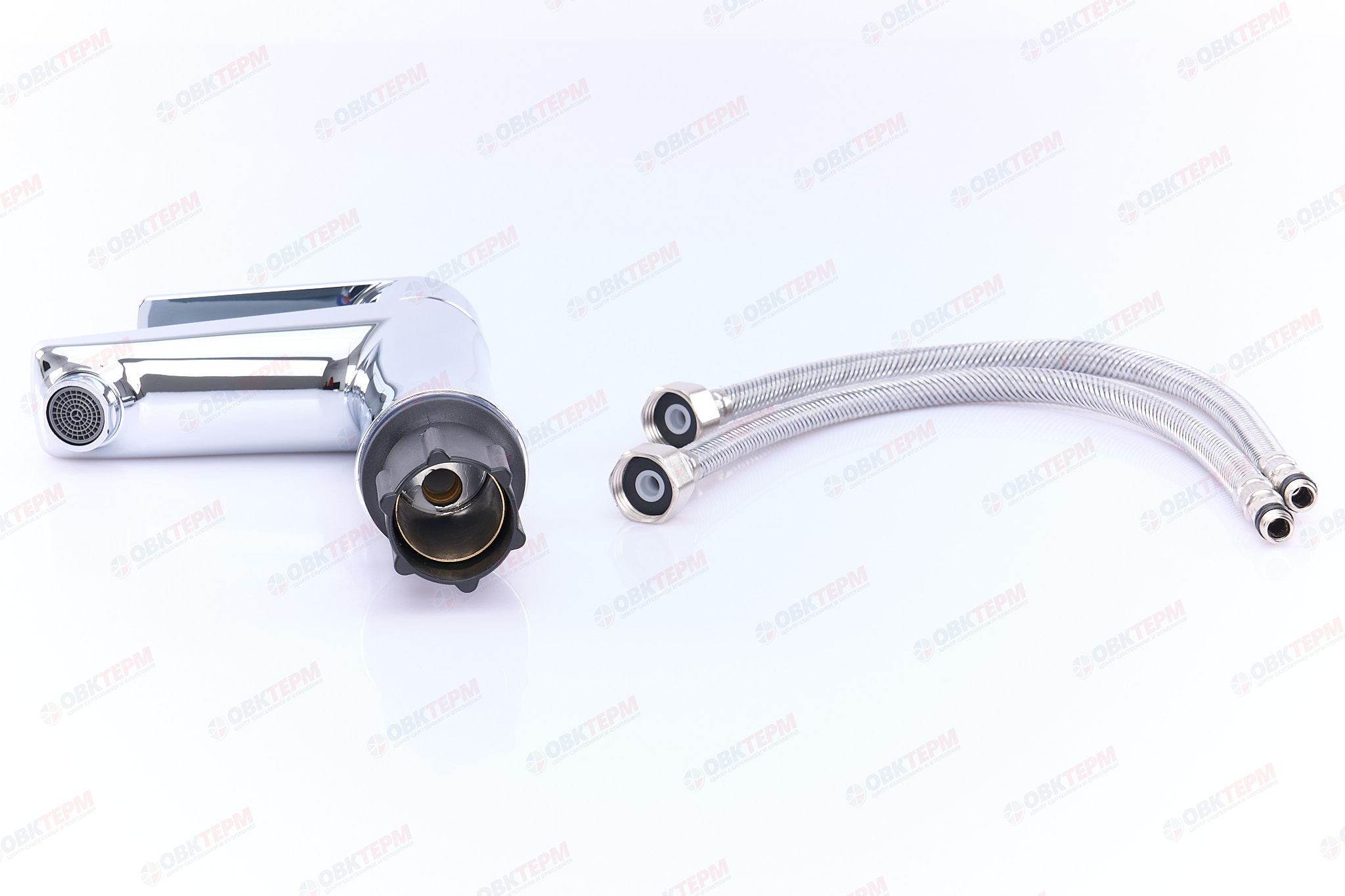 Смеситель д/умывальника BRIMIX 596 шаровый/ АБС пластик (ХРОМ) - миниатюра №6