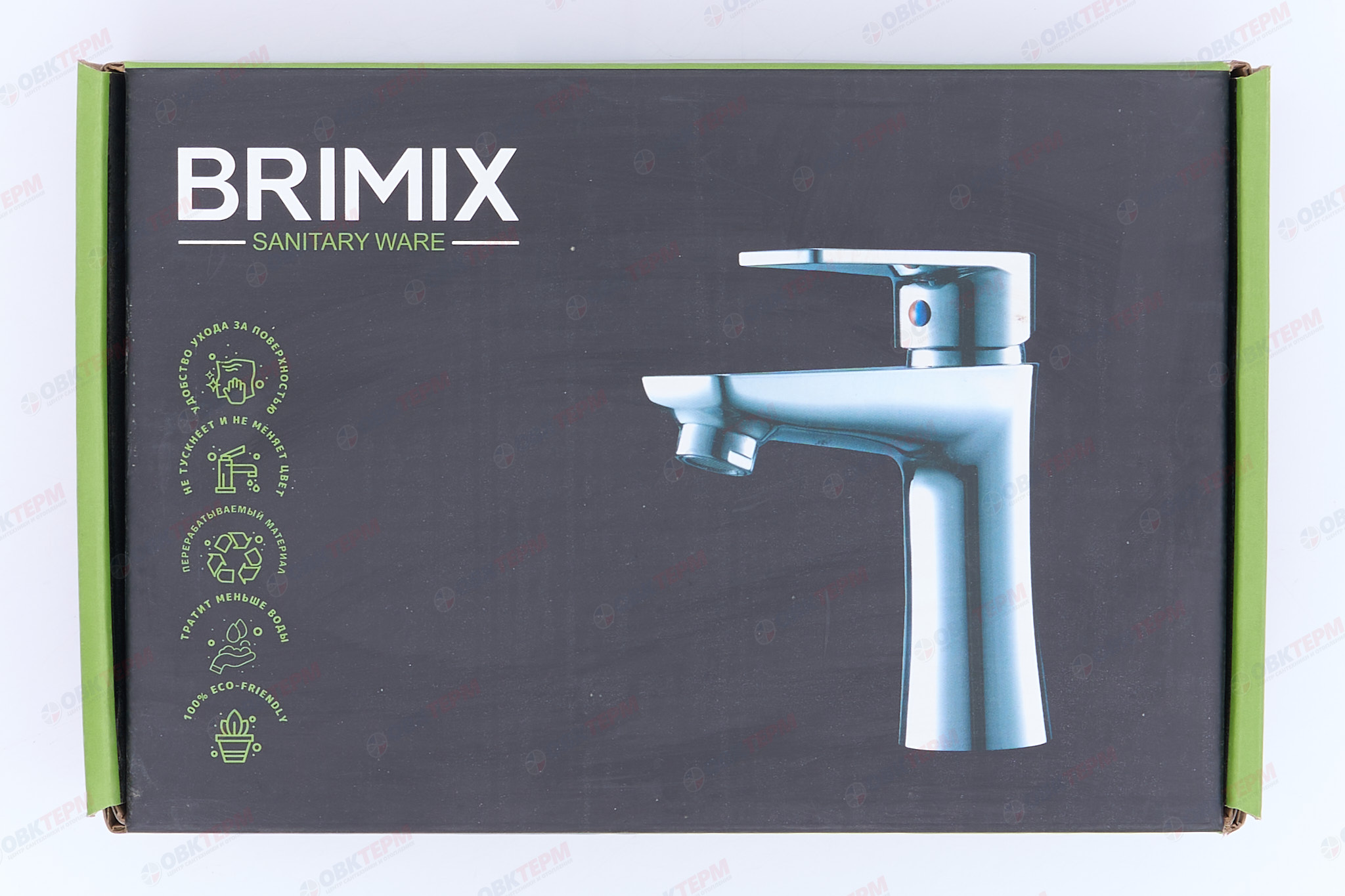 Смеситель д/умывальника BRIMIX 596 шаровый/ АБС пластик (ХРОМ) - миниатюра №8