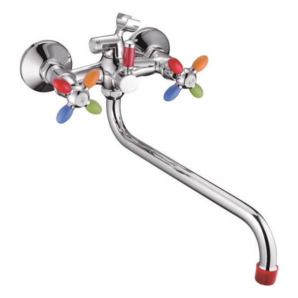 Смеситель д/ванны буксовый ZERIX ROM-006 LR82310 RAINBOW (цветной) (10 шт/ящ) - изображение №1