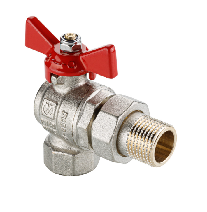 Кран шаровый с американкой      Valtec     3/4"  ВН угловой  BASE ГОСТ  (8/32) - Изображение №1