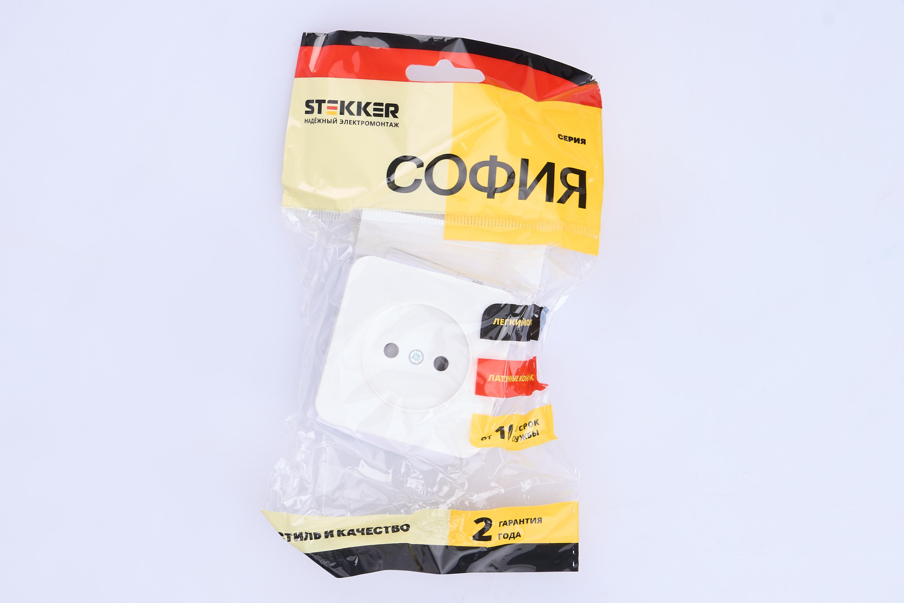 Розетка 1-местная б/з открытой установки, 250В, 10А, IP20, серия София, белый, MST10-11-01 - миниатюра №6