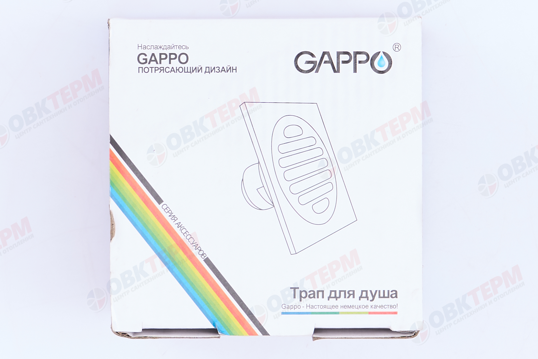 Душ  трап верт. бронза  "G81005-4" 10*10 GAPPO - миниатюра №7