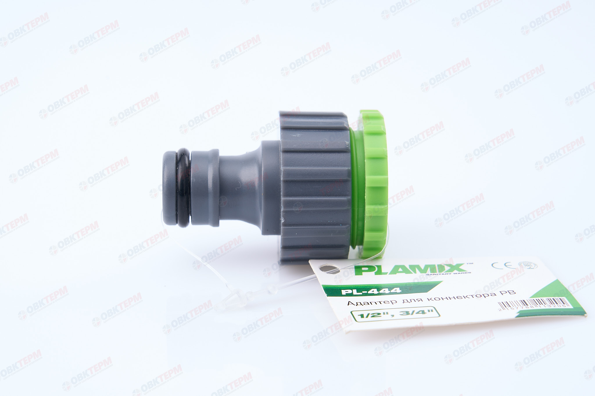Адаптер для коннектора, 1/2" РВ с переходом на 3/4" РВ (ABS) (240/60 шт)  PLAMIX/CRAB  PL-444 - Изображение №2