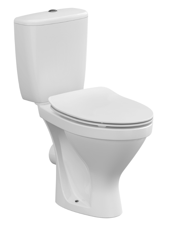 Унитаз-компакт Cersanit MELAR 031 3/6 DPL EO slim ( прям. вып,2 реж, SC, нижн. подкл) Ш350*В795*Г635 - Изображение №1