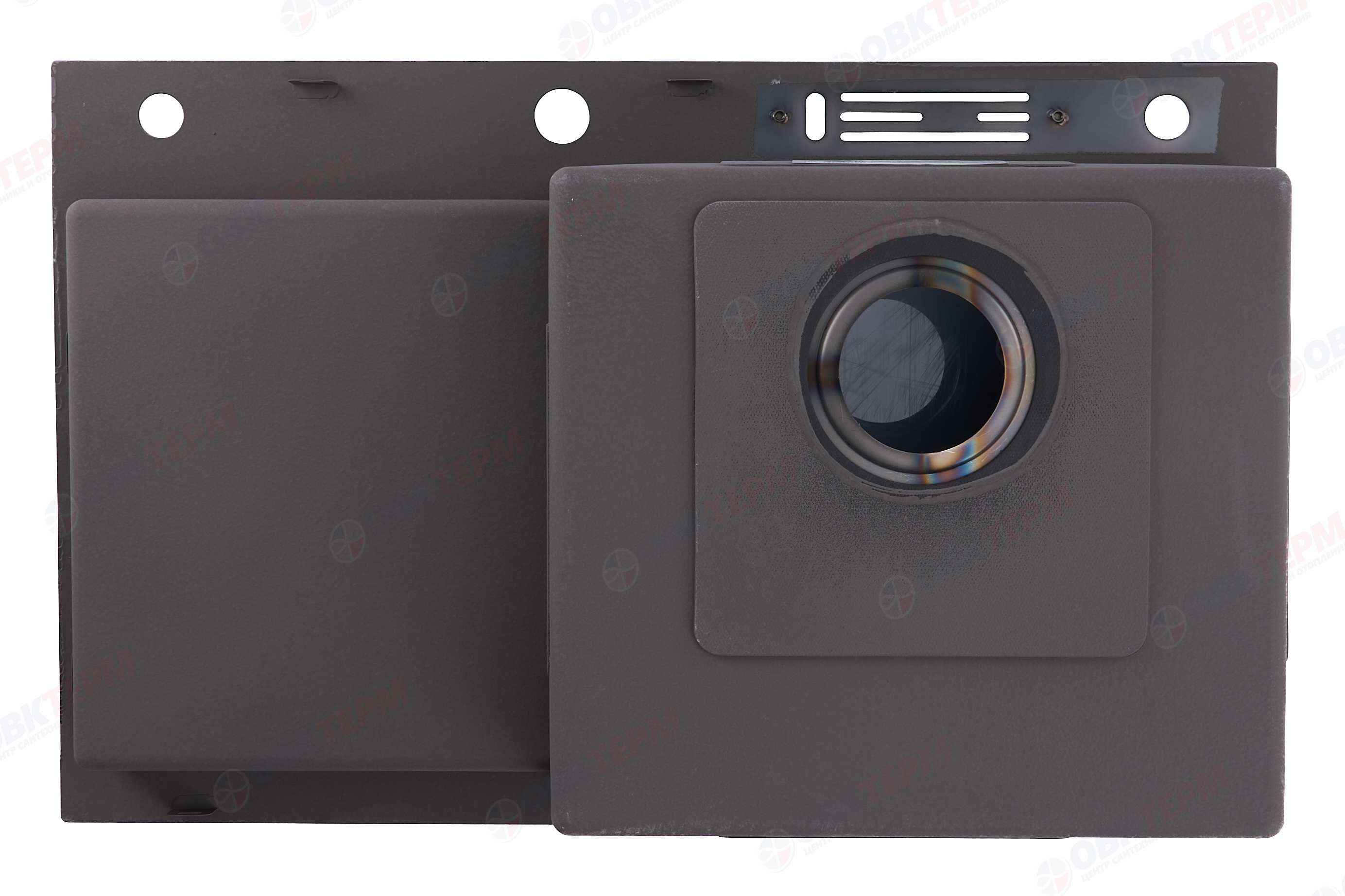 Мойка MIXXUS MH7849L-HK GRAPHITE (NANO-BLACK) из нерж.ст. глую.крыло с подст.для ножей (3.0/0.8 мм) - миниатюра №5