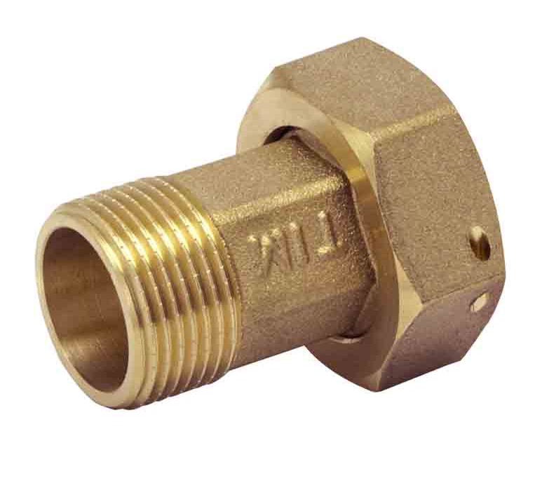 Сгон для водомера  1/2"Н - 3/4"В (10шт/120ящ) TIM - Изображение №2