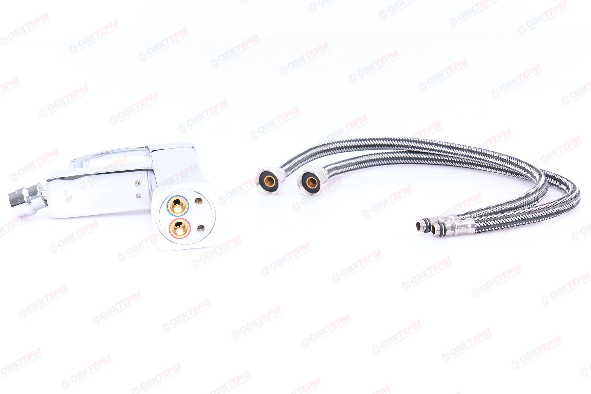 Смеситель д/ванны PLAMIX CEZAR-009 EURO SET Graphite (со шлангом, лейкой и кронштейном) (20 шт/ящ) - Изображение №3