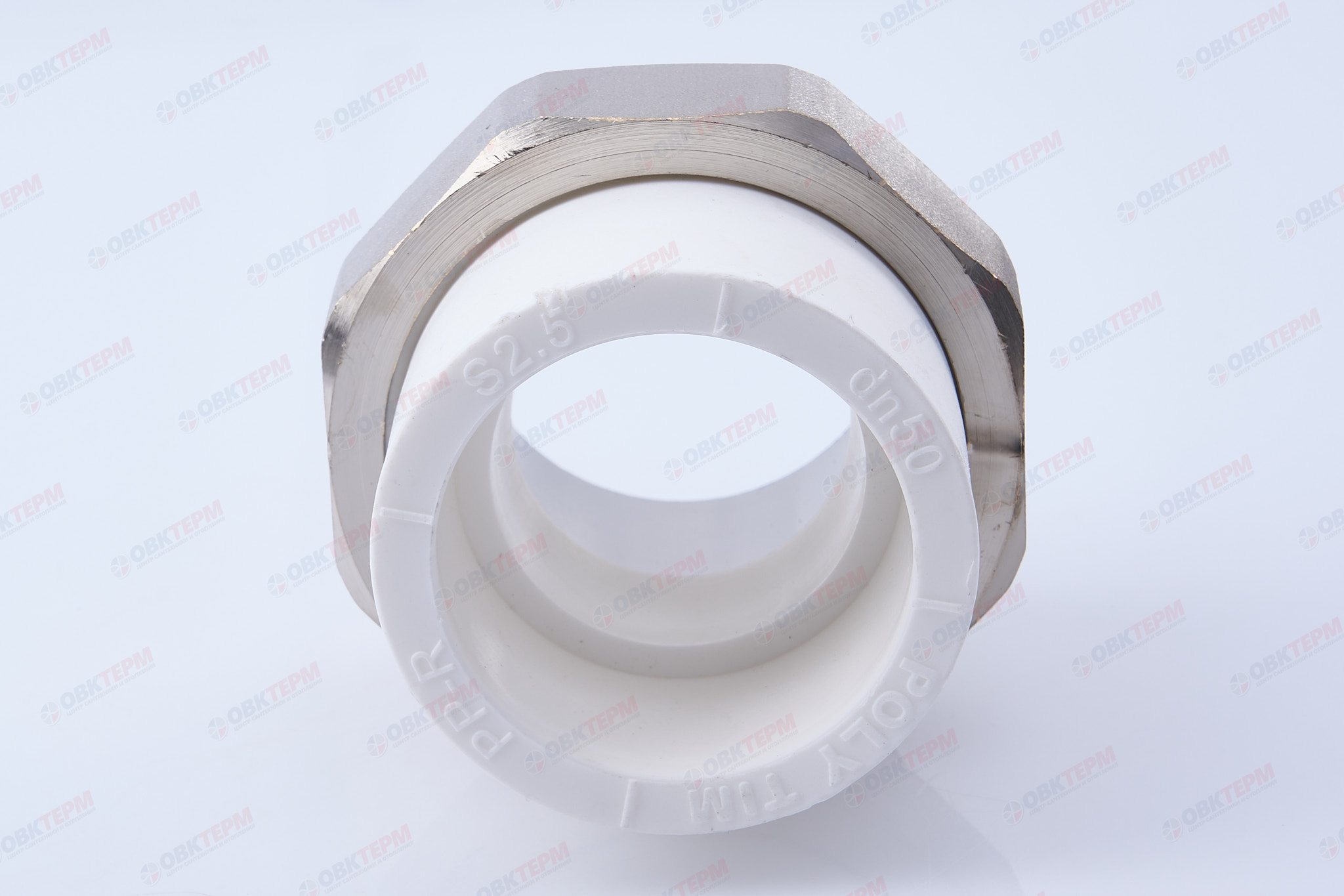 Разборное соединение 50 * 2" н    (белый)  TIM - Изображение №3