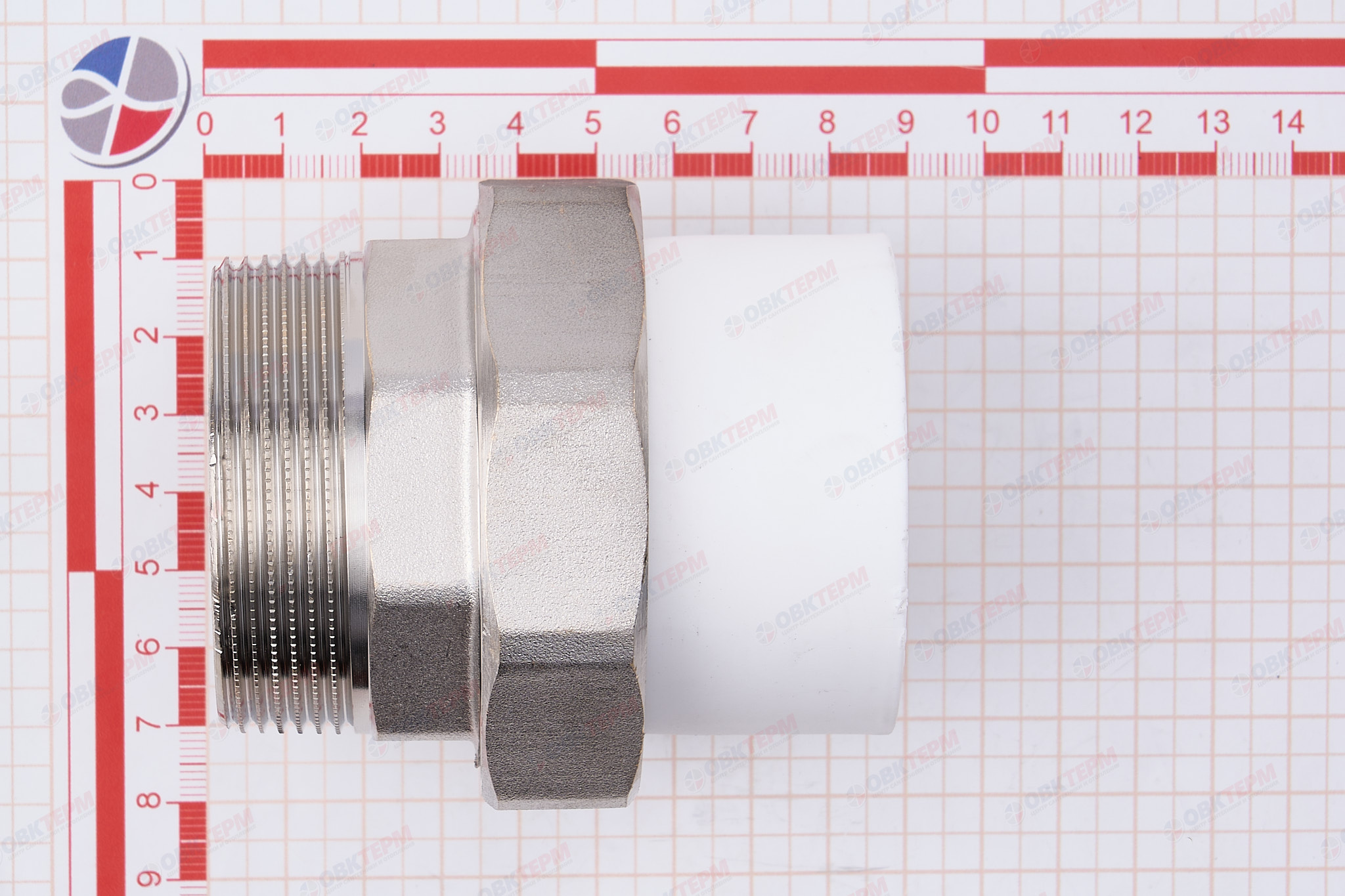 Разборное соединение 50 * 2" н    (белый)  TIM - Изображение №4