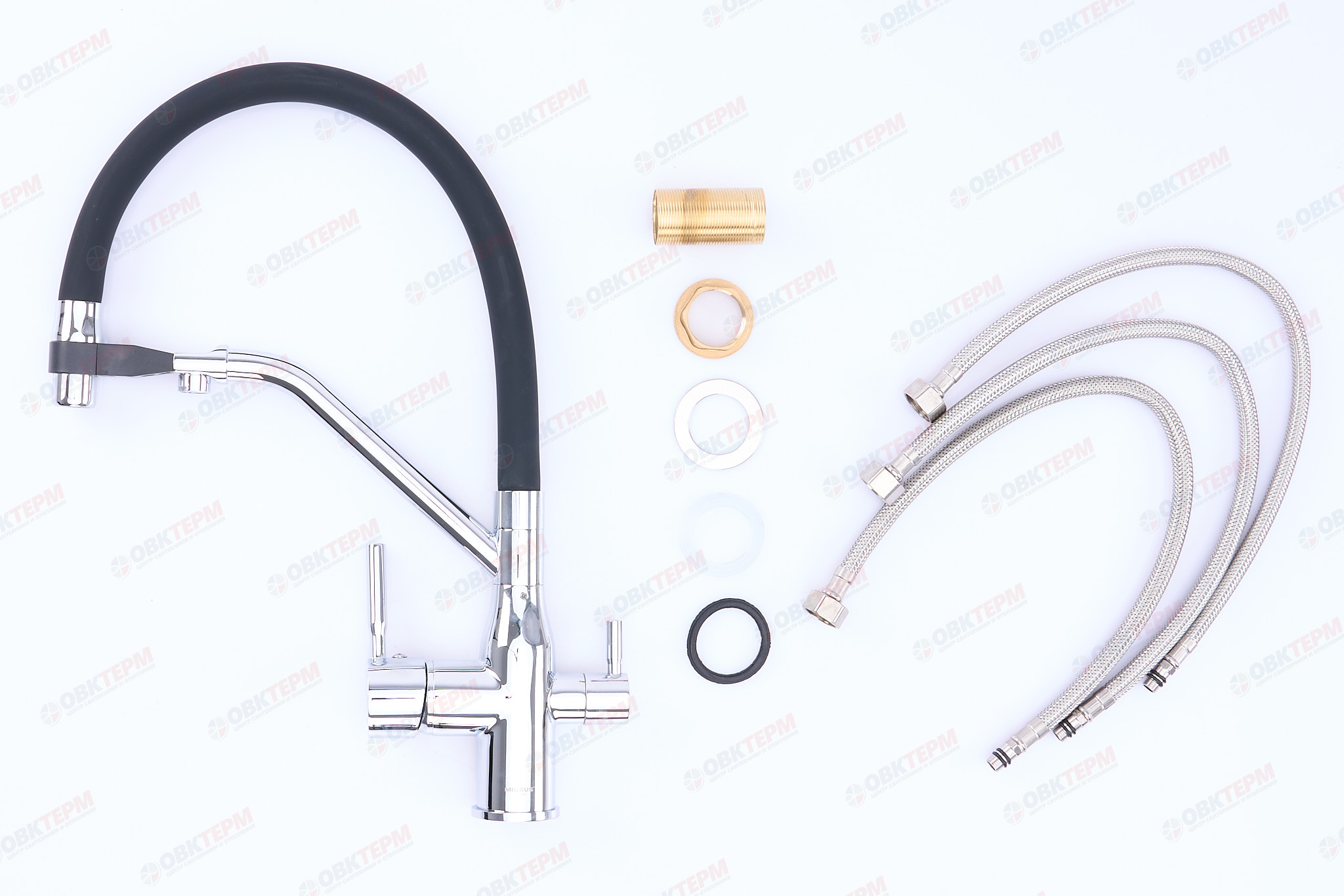 Смеситель д/кухни под ФИЛЬТР MIXXUS PREMIUM GRAVITY 021 REFL.BLACK Ø35 (8 шт/ящ) - Изображение №3