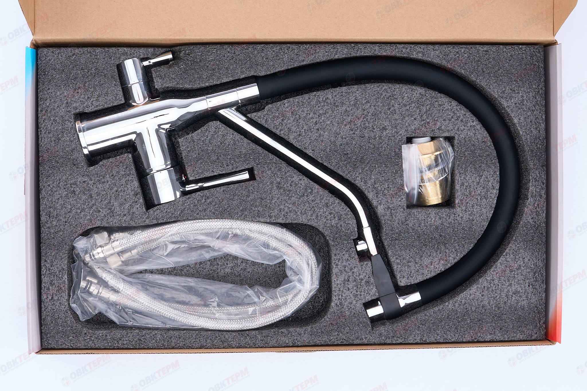 Смеситель д/кухни под ФИЛЬТР MIXXUS PREMIUM GRAVITY 021 REFL.BLACK Ø35 (8 шт/ящ) - Изображение №5