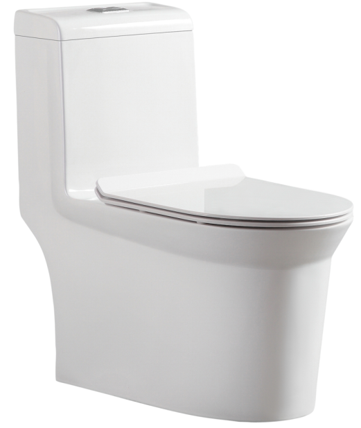 Унитаз-моноблок EVA GOLD SM9610R (безобод, универ. выпуск, дюропласт,SC, Slim,с гофрой и подводкой) - Изображение №1