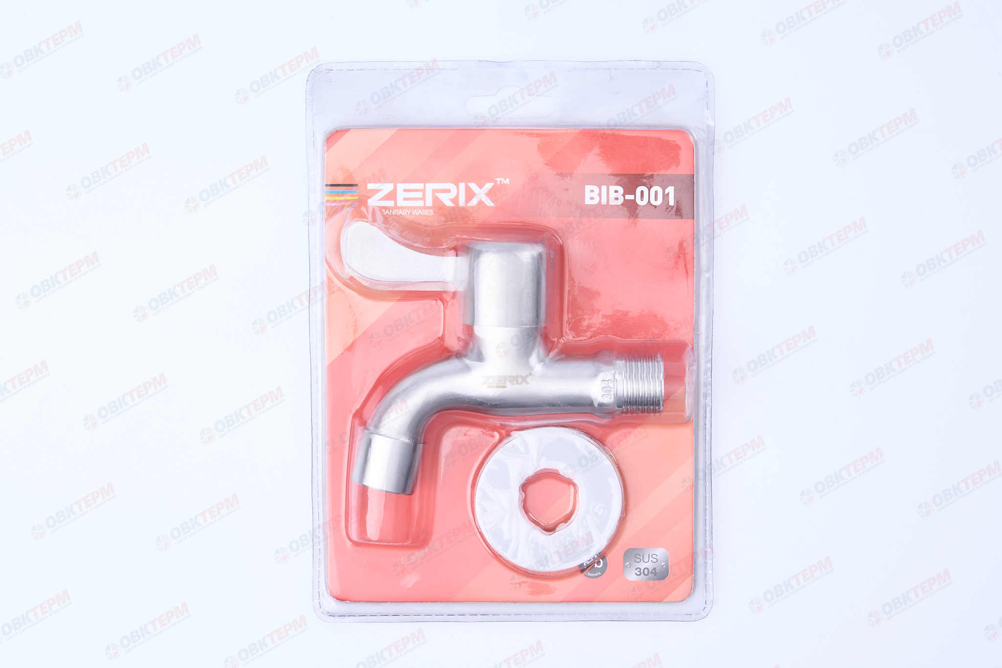 Кран водоразборный ZERIX BIB-001 1/2 из нерж стали SUS304, буксовый (100 шт/ящ) - Изображение №5