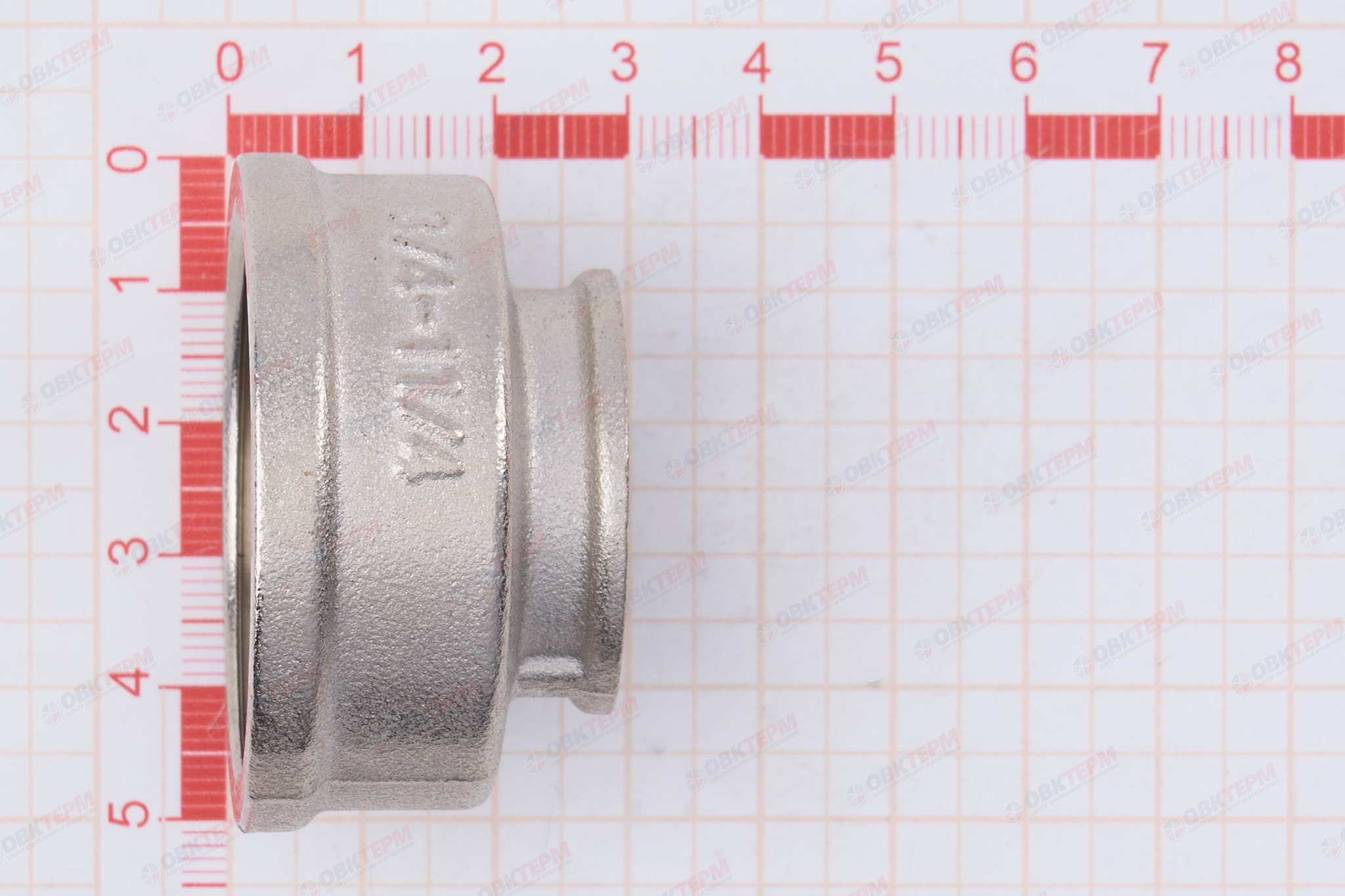 Муфта   1 1/4" - 3/4"  Никель TIM   (10шт/80ящ) - миниатюра №6