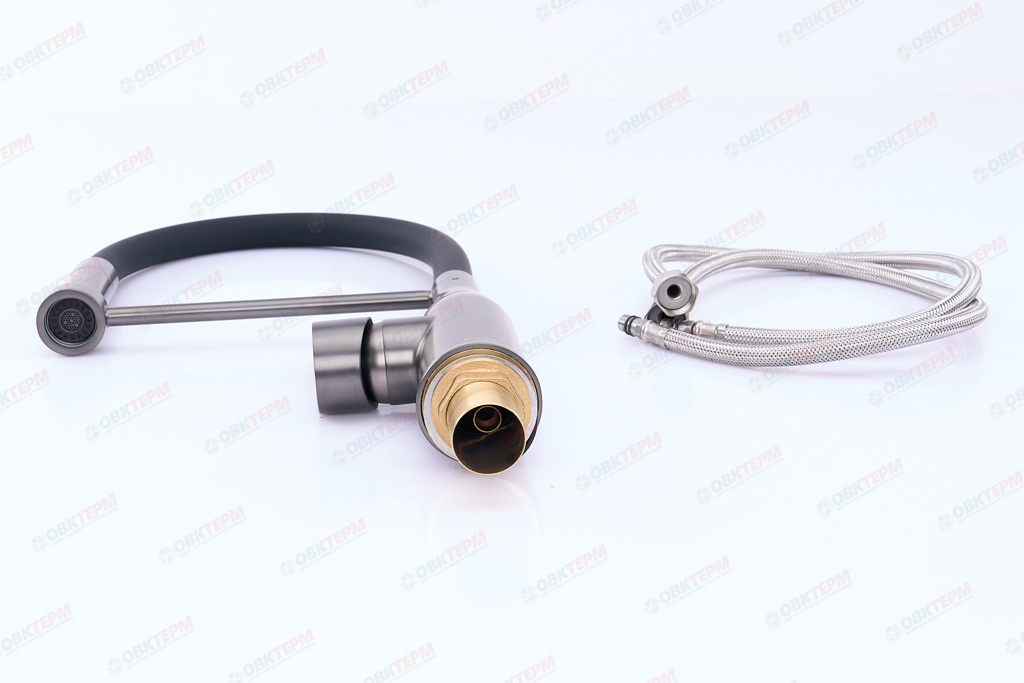 Смеситель д/кухни MIXXUS PREMIUM SUMMER 017 GRAPHITE REFL.BLACK Ø35 (8 шт/ящ) - Изображение №3